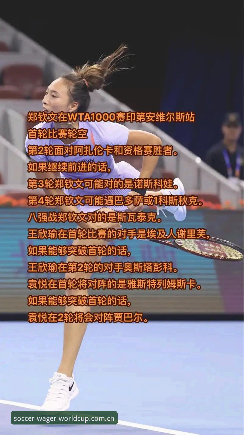 法网女单抽签揭晓，郑钦文非种子出战：世界杯体育用户如何解读中国金花前景？